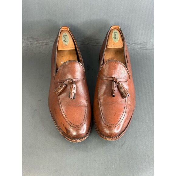 Allen Edmonds Grayson Tassel Loafers brown leather mens size 11 main image 4